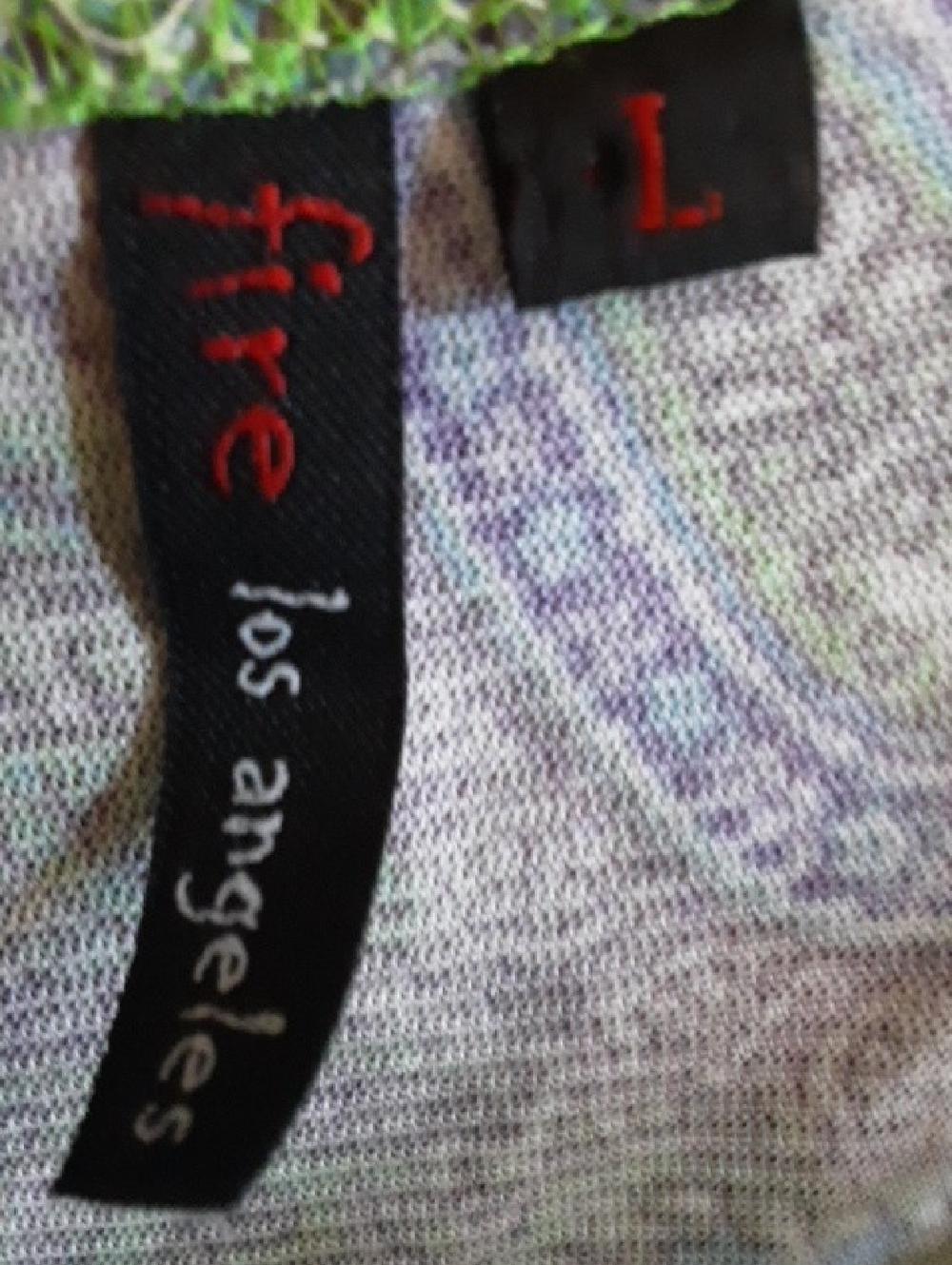 Fire Los Angeles Lace-Trim Paisley Cami Tank Top - Picture 2 of 7